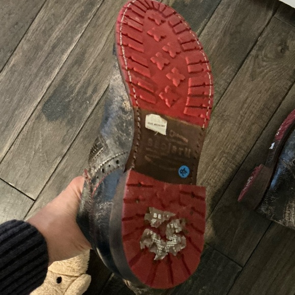 Make Offer:) Bed Stu, Tall Black Distressed Boots, Sz 7.5, Worn twice - Picture 6 of 8